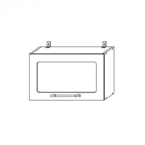 Гарда ВПГС 600 шкаф верхний горизонтальный со стеклом в Иланском - ilanskiy.mebelnovo.ru | фото