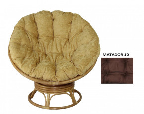 Кресло Papasan Swivel (Ротанг №4, ткань Matador 010) в Иланском - ilanskiy.mebelnovo.ru | фото