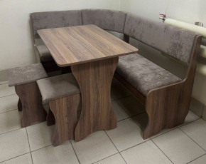 Кухонный уголок Миссия V велюр(серый) в Иланском - ilanskiy.mebelnovo.ru | фото