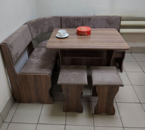 Кухонный уголок Миссия V велюр(серый) в Иланском - ilanskiy.mebelnovo.ru | фото