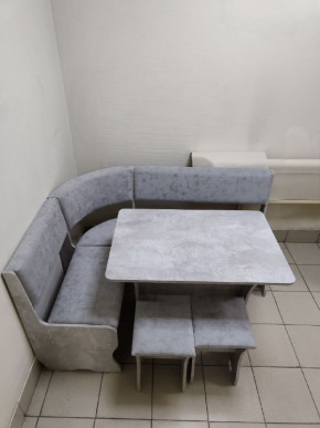 Кухонный уголок Миссия V велюр (цемент) в Иланском - ilanskiy.mebelnovo.ru | фото