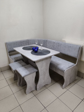 Кухонный уголок Миссия V велюр (цемент) в Иланском - ilanskiy.mebelnovo.ru | фото