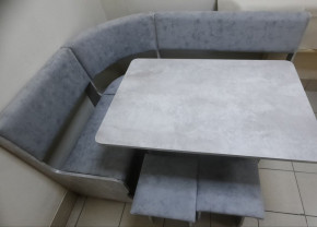 Кухонный уголок Миссия V велюр (цемент) в Иланском - ilanskiy.mebelnovo.ru | фото