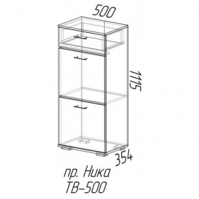 Ника тумба ТВ-500 (эра) в Иланском - ilanskiy.mebelnovo.ru | фото