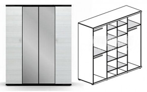 Шкаф 4-х дверный Гретта СБ-207 в Иланском - ilanskiy.mebelnovo.ru | фото