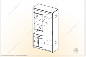 Шкаф Мелисса К-2 (пеликан) в Иланском - ilanskiy.mebelnovo.ru | фото