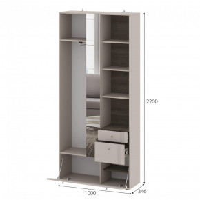 Вешалка с зеркалом Одетта (ВШ1) в Иланском - ilanskiy.mebelnovo.ru | фото